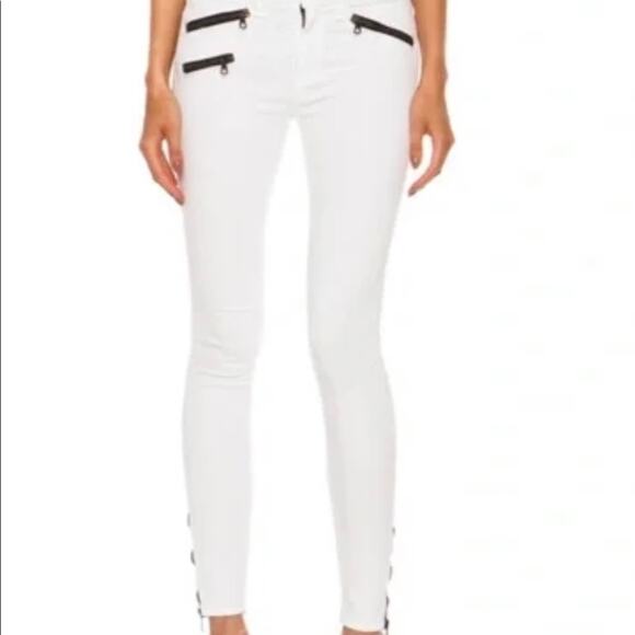 Rag & Bone Jeans Womens Size 30 Crop Bright White Denim RBW Quiet Lux Y2k - Picture 1 of 6